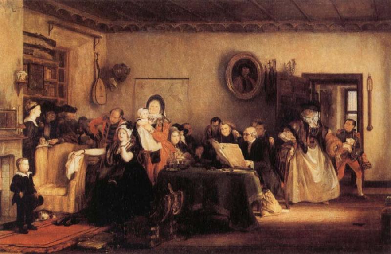 Sir David Wilkie Reading the Will oil painting image